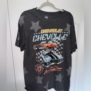 Embellished rhinestone stars: Chevrolet Chevelle Graphic T-Shirt